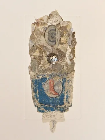 Barn Dance – mixed media collage, 2016