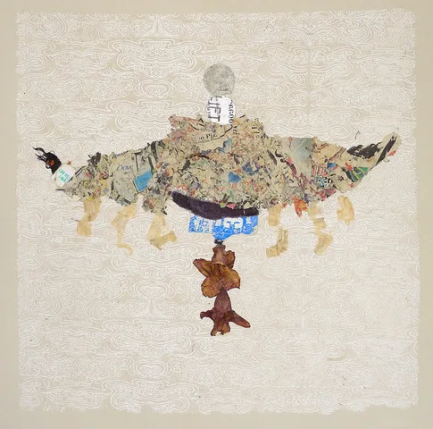 Bird of Paradise – chine collé, 0