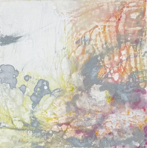 Cascade II – monotype,, 2012