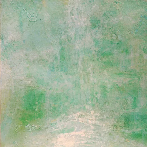 Cascade – mixed media on panel,, 2010