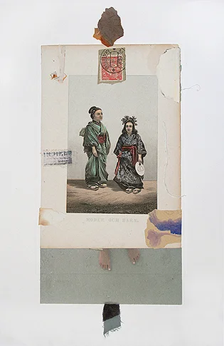 Ceremony – mixed media collage,, 2010