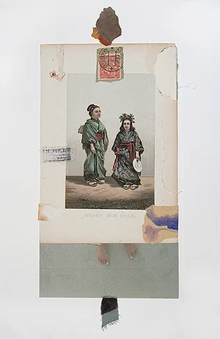 Ceremony – mixed media collage,, 2010