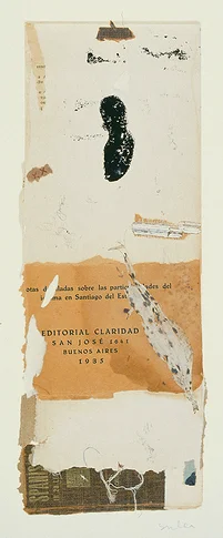 Claridad – mixed media collage,, 2004