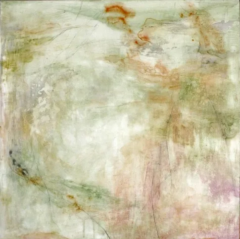 Clearing – mixed media on panel, 2013