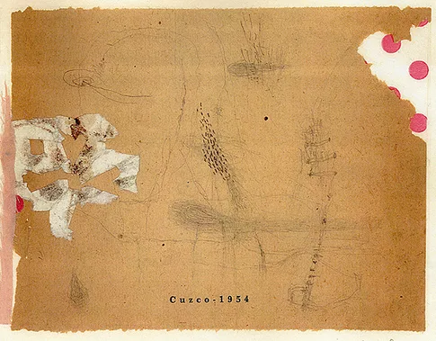 Cuzco – mixed media collage,, 2002