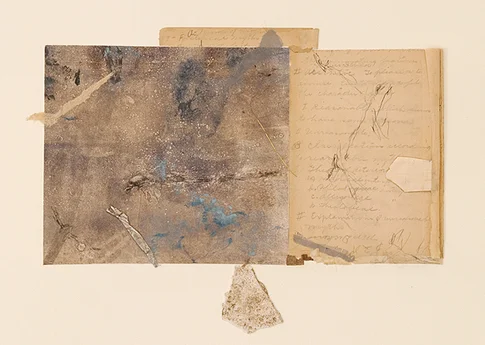 Dragonfly – mixed media collage,, 2007