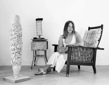 Jan Marie Sessler in her studio
