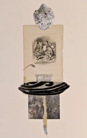 Journey – mixed media collage, 2018