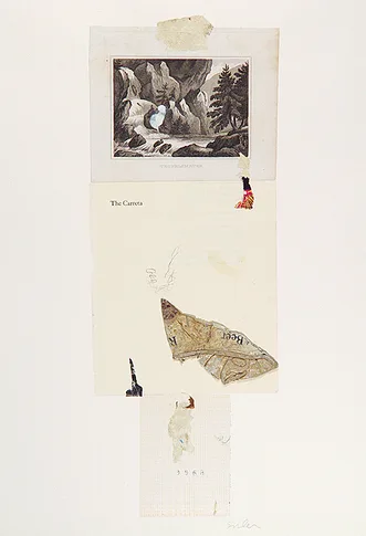 La Carreta – mixed media collage,, 2005