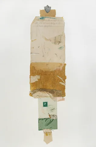 Letter from Abroad – mixed media collage,, 2007