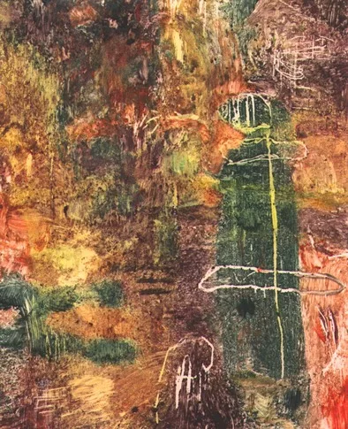 Night Visit, 1999 – monotype, 1999