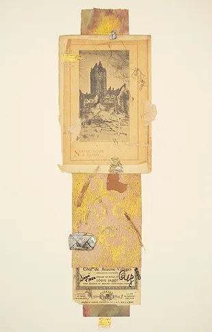 Our Lady – mixed media collage,, 2005