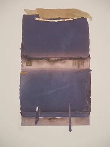 Pagoda II – mixed media collage,, 2007