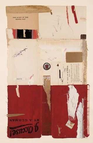 Quest – mixed media collage,, 2004