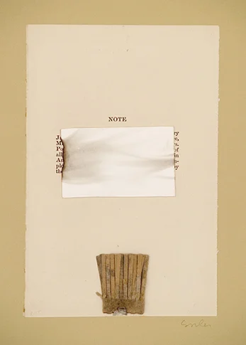 Relinquish – mixed media collage,, 2003