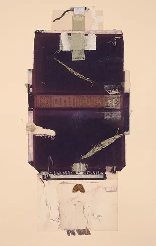 Samuel – mixed media collage,, 2004
