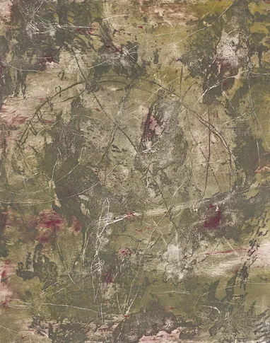 Scented Tracks, 2002 – collograph with drypoint etching, 2002