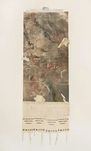 Scroll – mixed media collage,, 2008