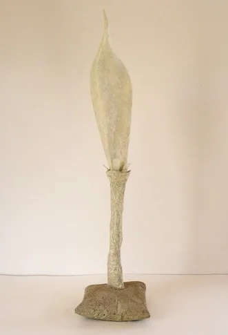 Semilla – cement, earth, sand, recycled paper, paint, 0