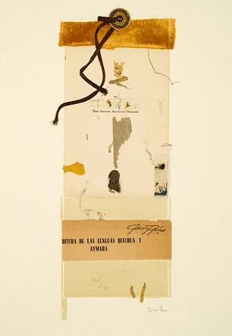 Singing Kunian – mixed media collage,, 2004