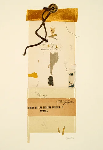 Singing Kunian – mixed media collage,, 2004