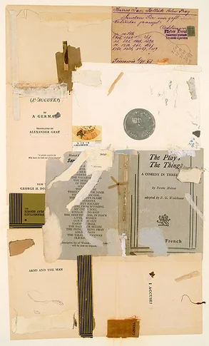 The Play – mixed media collage,, 2004