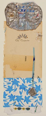 The Turquoise – mixed media collage,, 2004