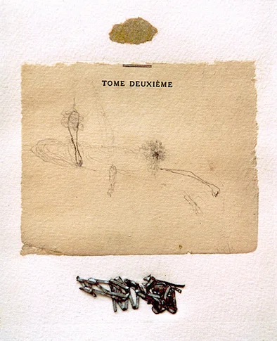 Tome Deuxieme – mixed media collage,, 2003