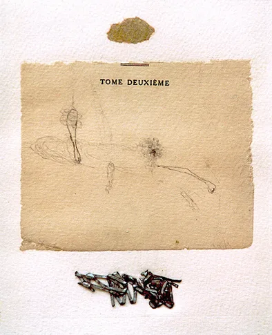 Tome Deuxieme – mixed media collage,, 2003