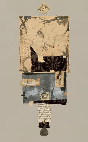 Two Full Turns – mixed media collage,, 2005
