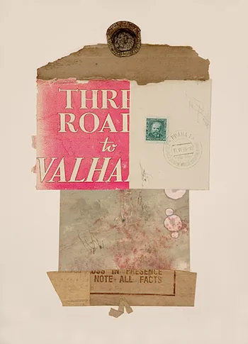 Valhalla – mixed media collage,, 2005