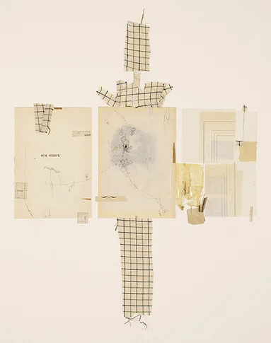 Visitor – mixed media collage,, 2005