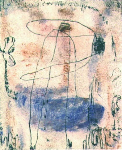 Wild Thing, 2000 – monotype, gum arabic transfer, 2000